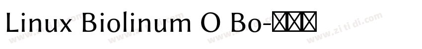 Linux Biolinum O Bo字体转换
